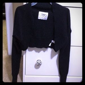 cropped Justice little black jacket with sparkles!